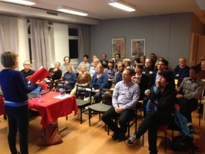 Stort intresse när Ulla Andersson besökte Eskilstuna och Vänsterpartiet