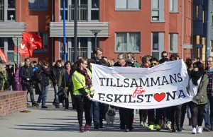 Tillsammans för Eskilstuna arrangerade manifestationen mot rasism